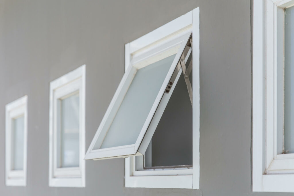 Awning windows.